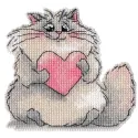 Cross stitch kit "Magnet. Kitty" 9,6×9,1 cm S1712