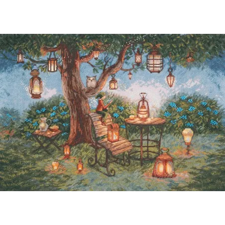 Kreuzstich-Set PANNA "Laternen" 43 x 30 cm PVS-1972