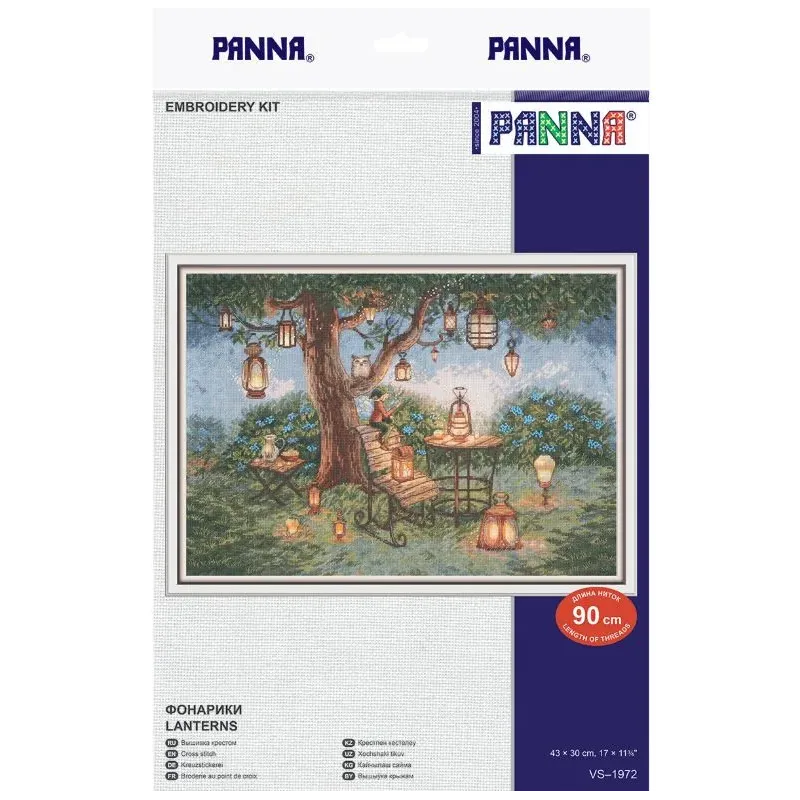 Kreuzstich-Set PANNA "Laternen" 43 x 30 cm PVS-1972