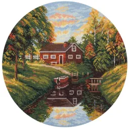 Kreuzstich-Set PANNA "Transparenter Herbst" 24 x 24 cm PPS-1962