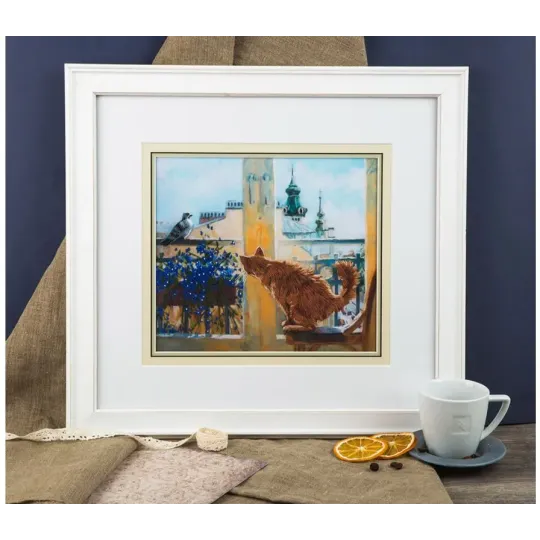 Kryželiu siuvinėjimo rinkinys PANNA "Medžiotojas" 25 x 22 cm PJK-2037