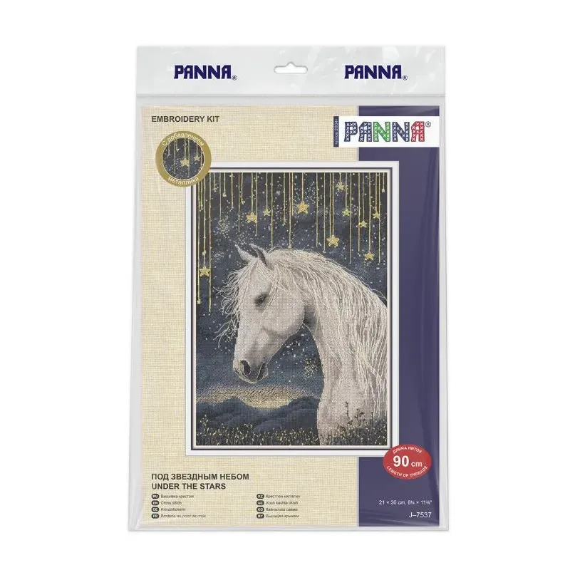 Kreuzstich-Set PANNA "Unter dem Sternenhimmel" 21 x 30 cm PJ-7537