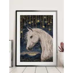 Siuvinėjimo kryželiu rinkinys PANNA "Po žvaigždėtu dangumi" 21 x 30 cm PJ-7537