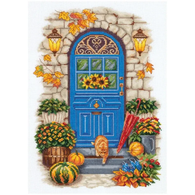 Cross stitch kit "Autumn is on the doorstep" PGM-7105