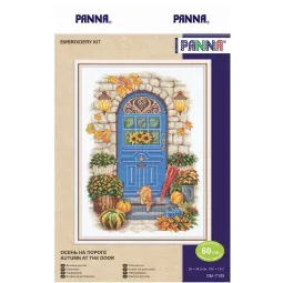 Cross stitch kit PANNA "Autumn is on the doorstep" 26 x 34.5 cm PGM-7105