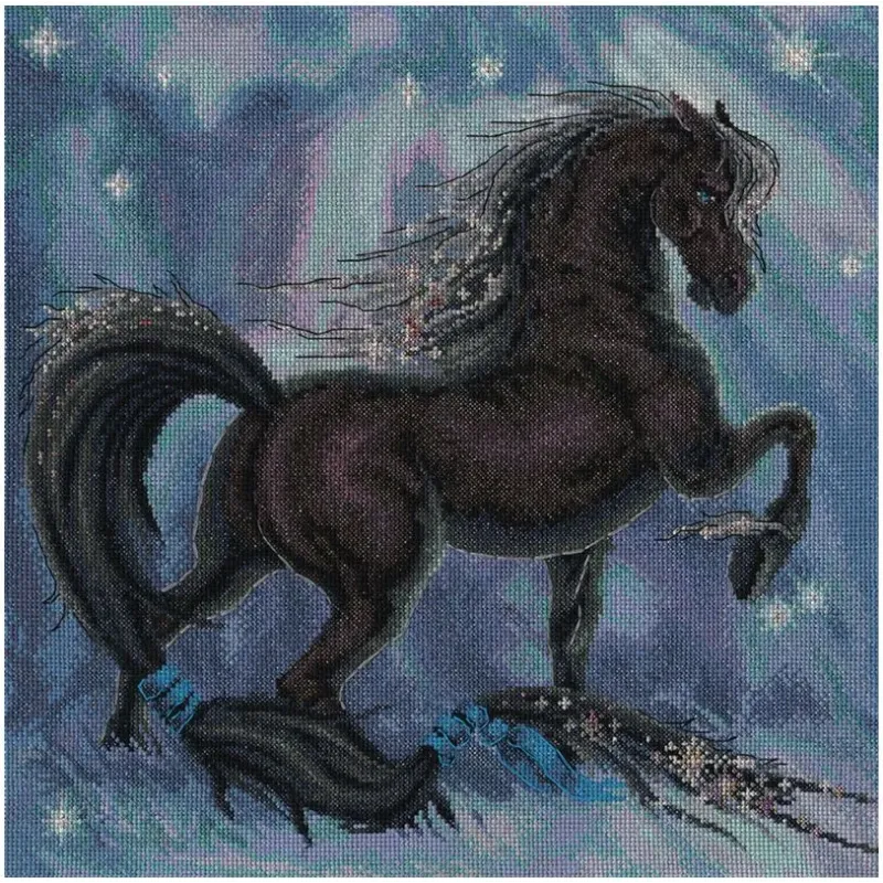 Cross stitch kit "Black beauty" PF-1547