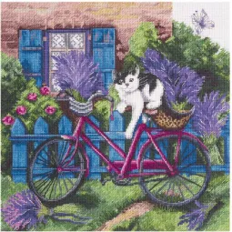 Ristinių dygsnių rinkinys PANNA "Vidurdienis Provansoje" 25,5 x 25,5 cm PDE-1992