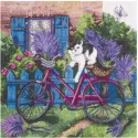 Cross stitch kit PANNA "Midday in Provence" 25.5 x 25.5 cm PDE-1992