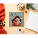 Cross stitch kit "A girl with a cat" KL8-559
