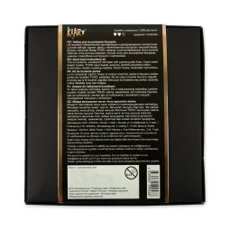 Mini-Perlenstickerei-Set KLART "Runde Ohrringe mit schwarz-weißem Muster" 3.5 x 4 cm KL10-503