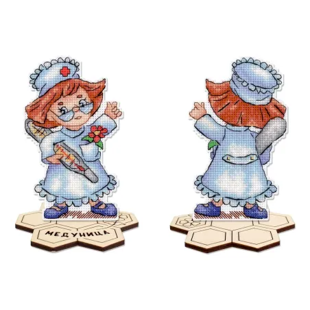 Kreuzstich-Set "Krankenschwester" 13 x 8 cm SR-1309