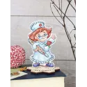 Cross stitch kit "Nurse, with stand" SR-1309
