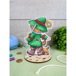 Cross stitch kit "Hunter, with stand" SR-1308