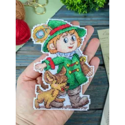 Kreuzstich-Set "Jäger" 13 x 9 cm SR-1308