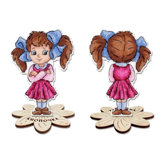 Cross stitch kit "Cute girl, with a stand" SR-1307