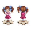 Cross stitch kit "Cute girl, with a stand" SR-1307