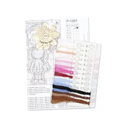 Набор для вышивания крестом "Милая девочка" 12x9 см SR-1307