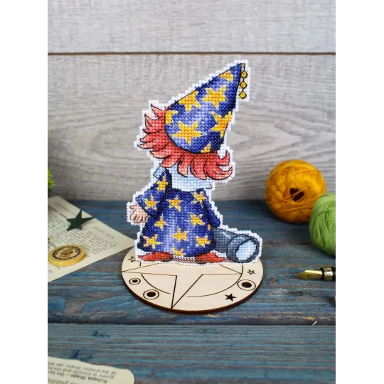 Cross stitch kit "Astronomer, with stand" SR-1306