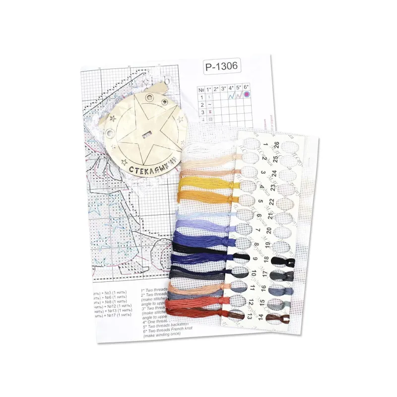 Cross stitch kit "Astronomer, with stand" SR-1306