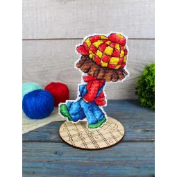 Cross stitch kit "Reveler" 13 x 9 cm SR-1304