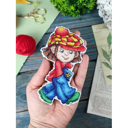 Cross stitch kit "Reveler, with a stand" SR-1304