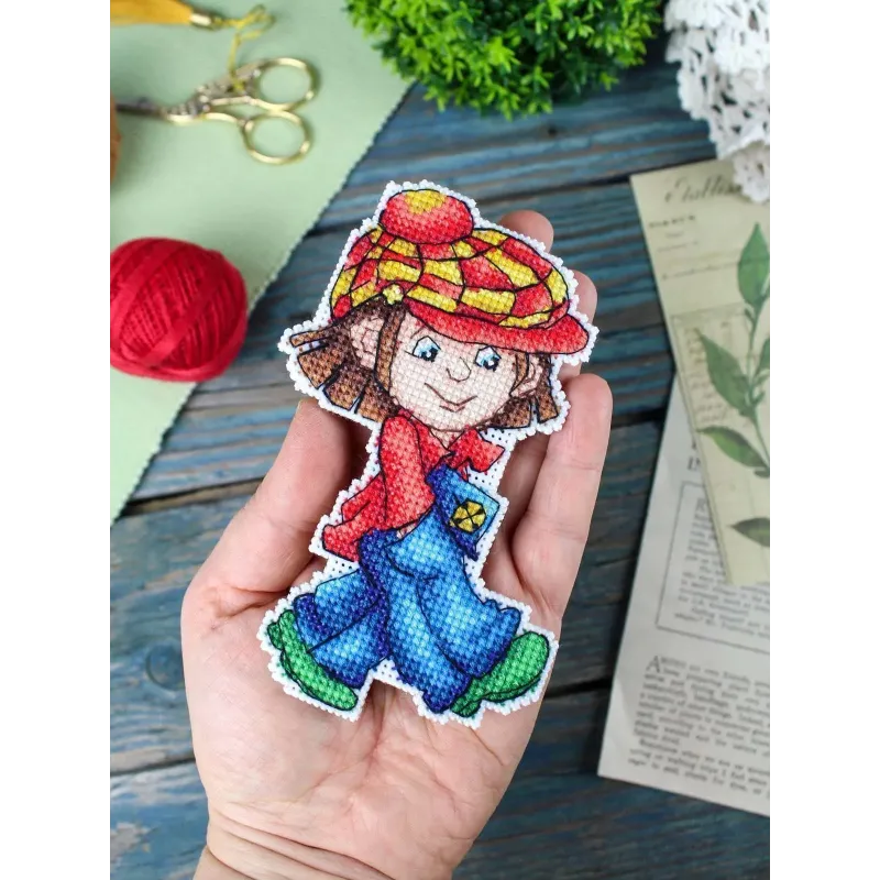 Cross stitch kit "Reveler" 13 x 9 cm SR-1304