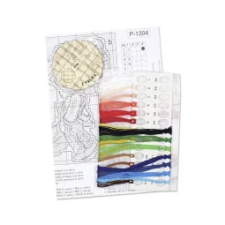 Cross stitch kit "Reveler" 13 x 9 cm SR-1304