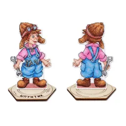 Cross stitch kit "Mechanic 2, with stand" SR-1303
