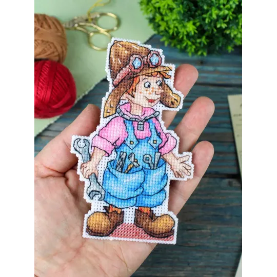 Cross stitch kit "Mechanic 2" 13 x 8 cm SR-1303