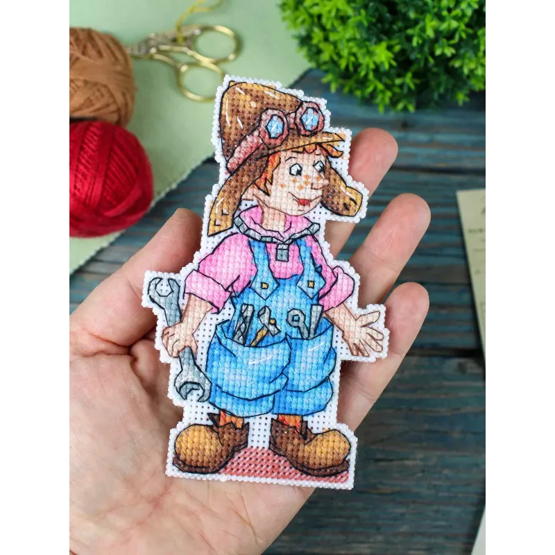 Cross stitch kit "Mechanic 2" 13 x 8 cm SR-1303