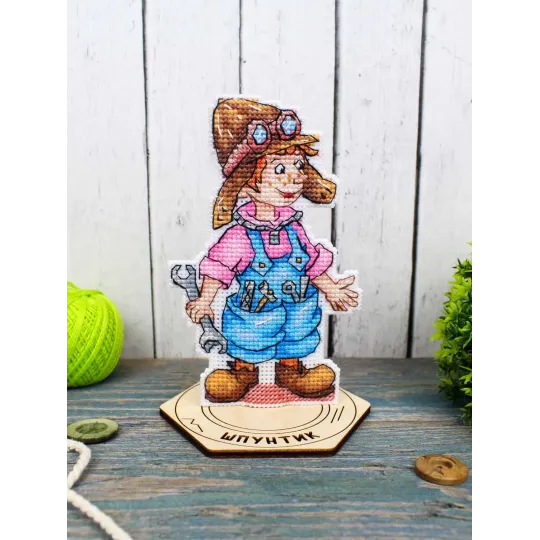 Cross stitch kit "Mechanic 2" 13 x 8 cm SR-1303