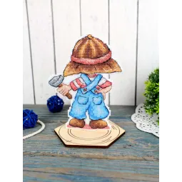 Kreuzstich-Set "Mechaniker 1" 12 x 9 cm SR-1302