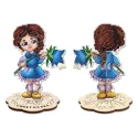 Cross stitch kit "Blue-eyed girl" 13 x 9 cm SR-1301