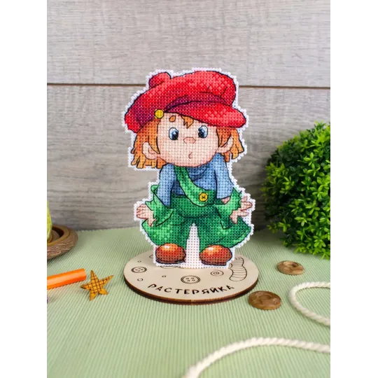 Cross stitch kit "Confused" 13 x 9 cm SR-1200