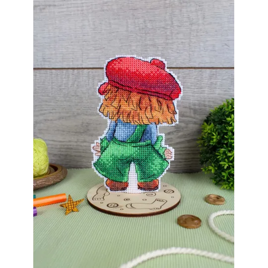 Cross stitch kit "Confused" 13 x 9 cm SR-1200