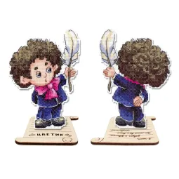 Cross stitch kit "Writer" 12 x 9 cm SR-1199