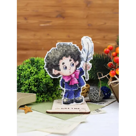 Cross stitch kit "Writer, with a stand" SR-1199