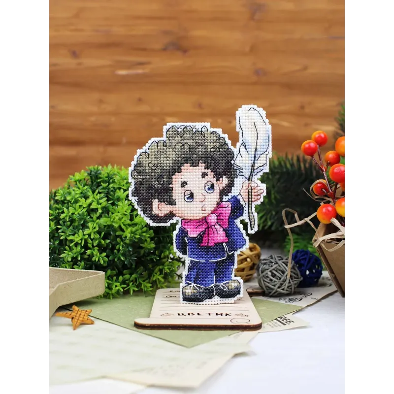 Cross stitch kit "Writer, with a stand" SR-1199
