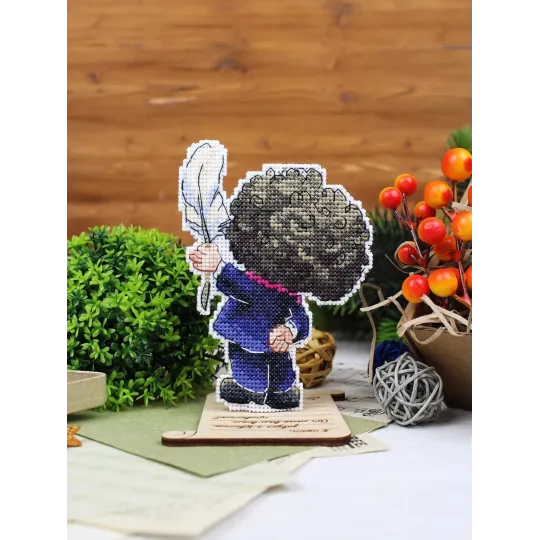 Cross stitch kit "Writer" 12 x 9 cm SR-1199