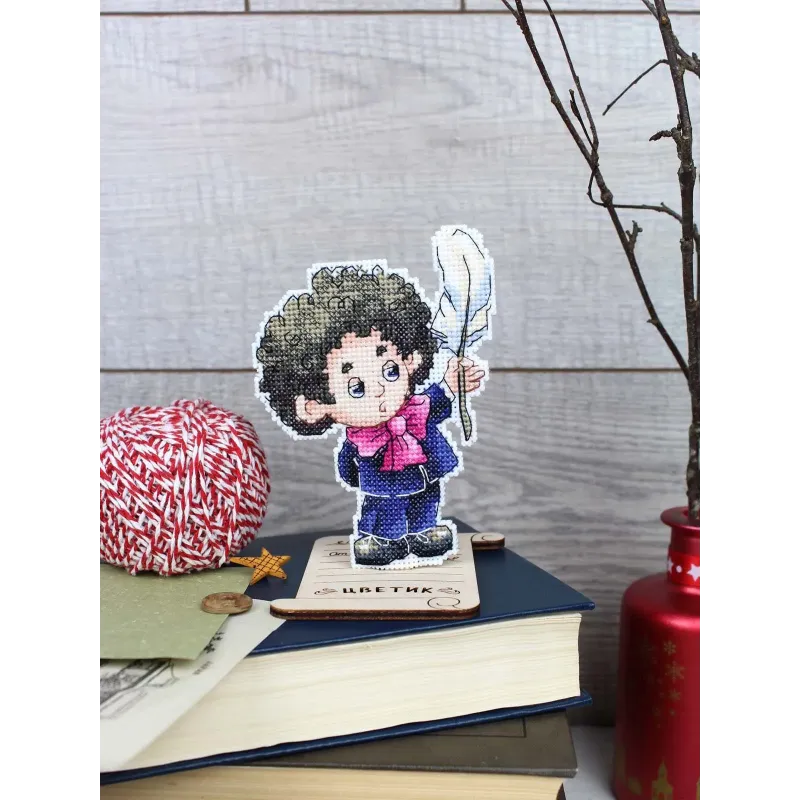 Cross stitch kit "Writer, with a stand" SR-1199