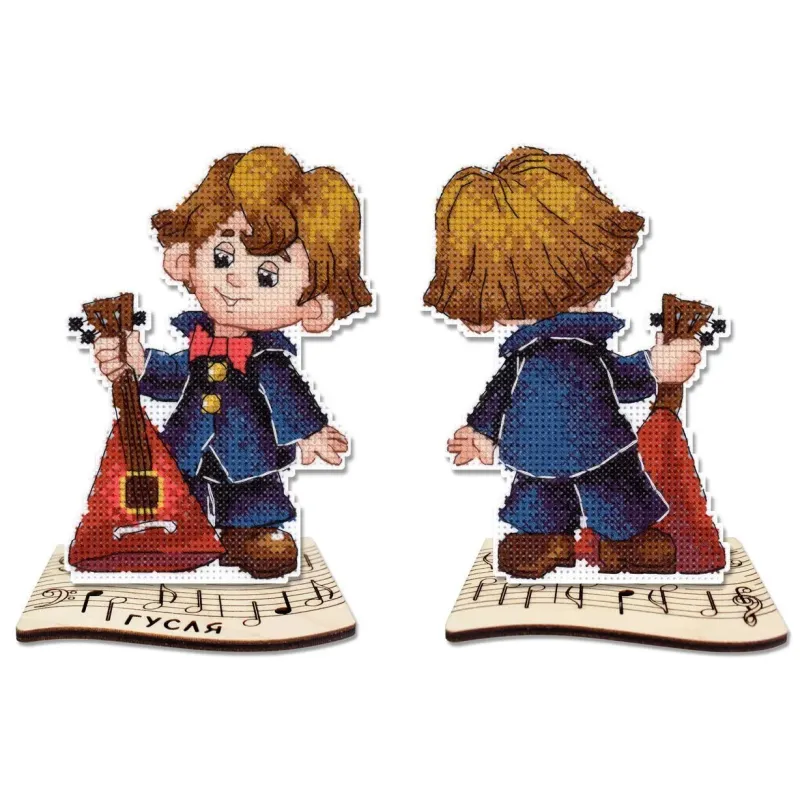Siuvinėjimo kryželiu rinkinys "Muzikantas" 13 x 9 cm SR-1198