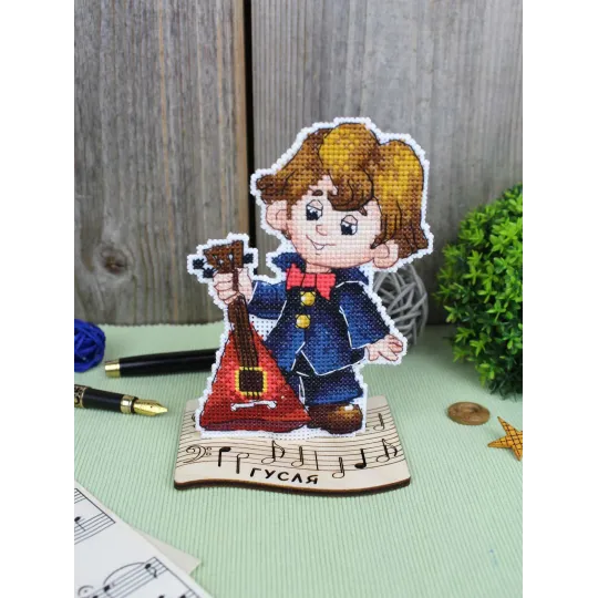 Cross stitch kit "Musician, with stand" SR-1198