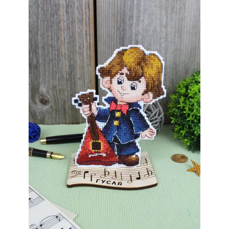 Cross stitch kit "Musician, with stand" SR-1198