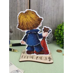 Cross stitch kit "Musician, with stand" SR-1198
