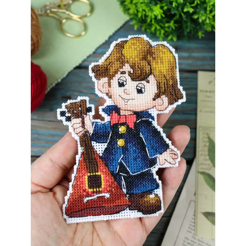 Cross stitch kit "Musician, with stand" SR-1198