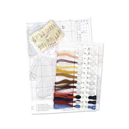 Cross stitch kit "Musician, with stand" SR-1198