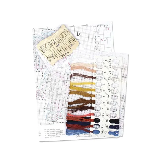 Cross stitch kit "Musician, with stand" SR-1198