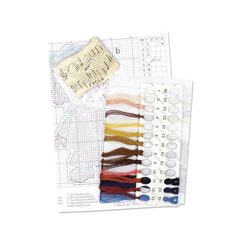 Cross stitch kit "Musician, with stand" SR-1198