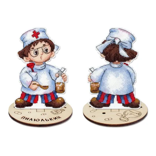 Siuvinėjimo kryželiu rinkinys "Gydytojas" 13 x 9 cm SR-1196