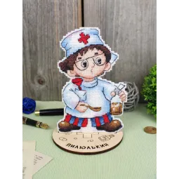 Cross stitch kit "Doctor" 13 x 9 cm SR-1196